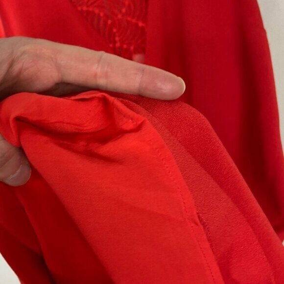 NWT Sezane ROne Sizealie Shift Dress Coral Red New With Tags Minimalist French S - Picture 12 of 13